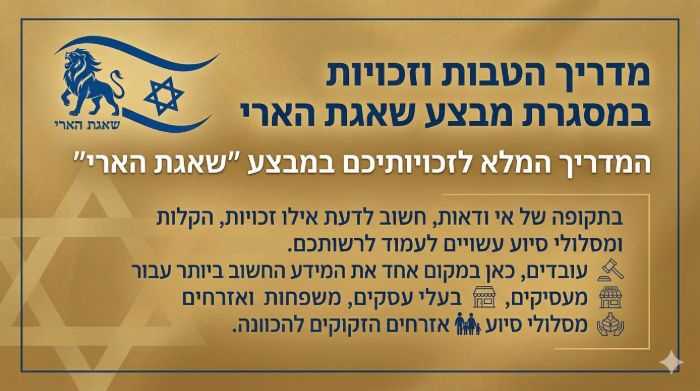 המדריך המלא לזכויותיכם במבצע שאגת הארי